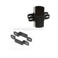 Customized Black Powder Coated Steel Fence Post Bracket